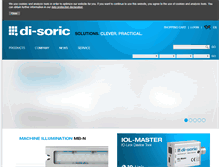 Tablet Screenshot of di-soric.com